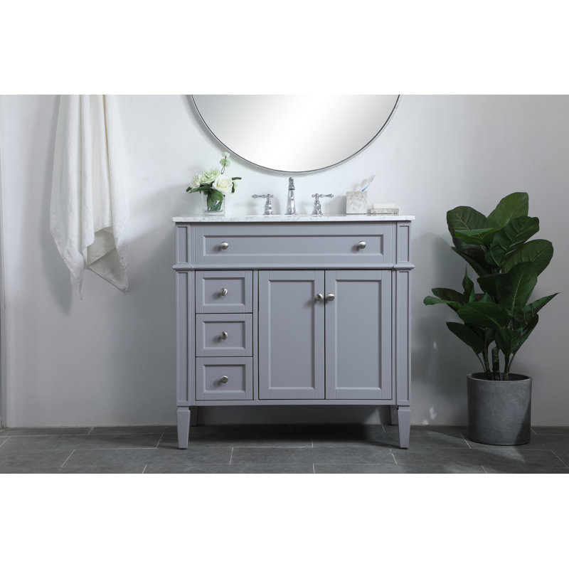 Beachcrest Home Francine 36" Single Bathroom Vanity Set & Reviews